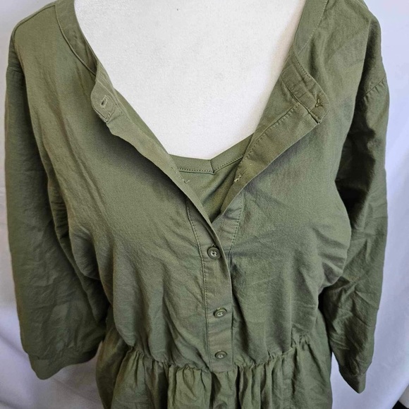 TORRID | Mini Voile Mandarin Collar Dress | Size 2 - Picture 3 of 4